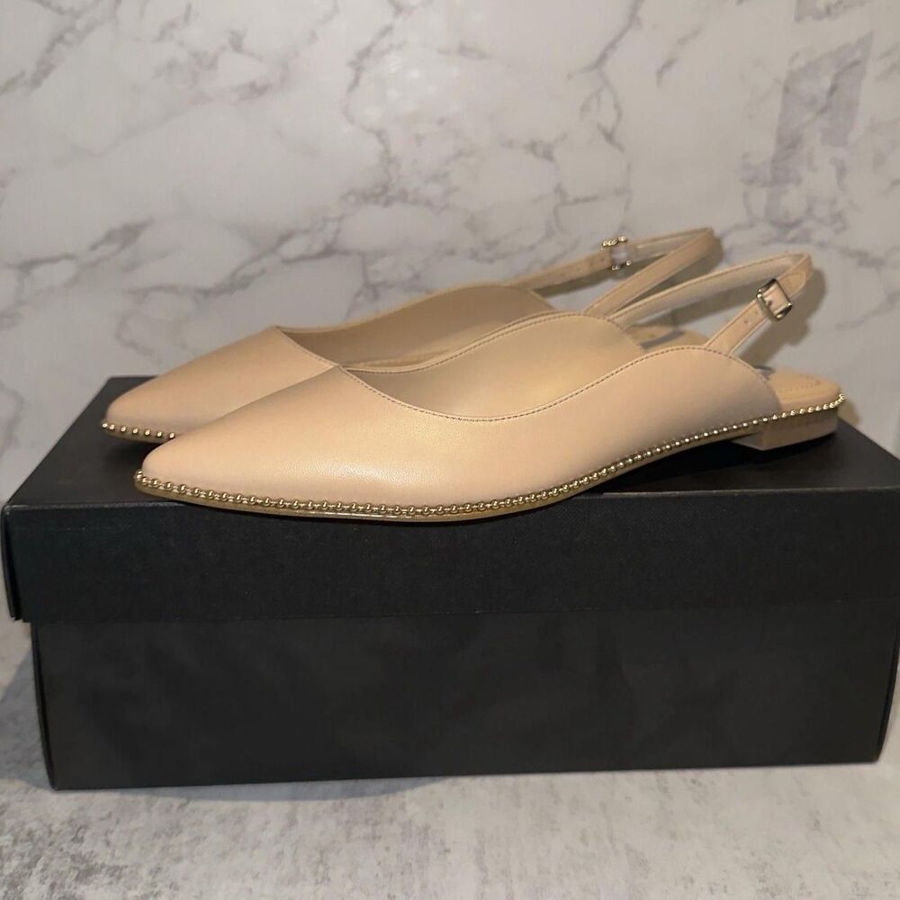 Coach Vae Skimmer Beige Flats Size 9